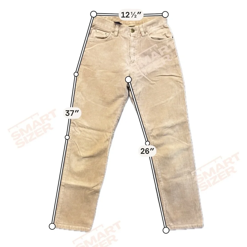 Jones New York‎ Signature Corduroy Pants Womens 2P Tan Fair Straight Leg Petite